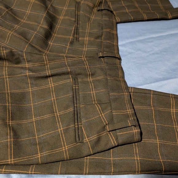 ASOS Men's Brown Plaid Dress Pants 30x30 - Picture 7 of 9